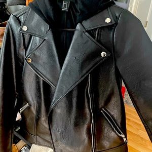 Forever21 Faux Leather Blazer